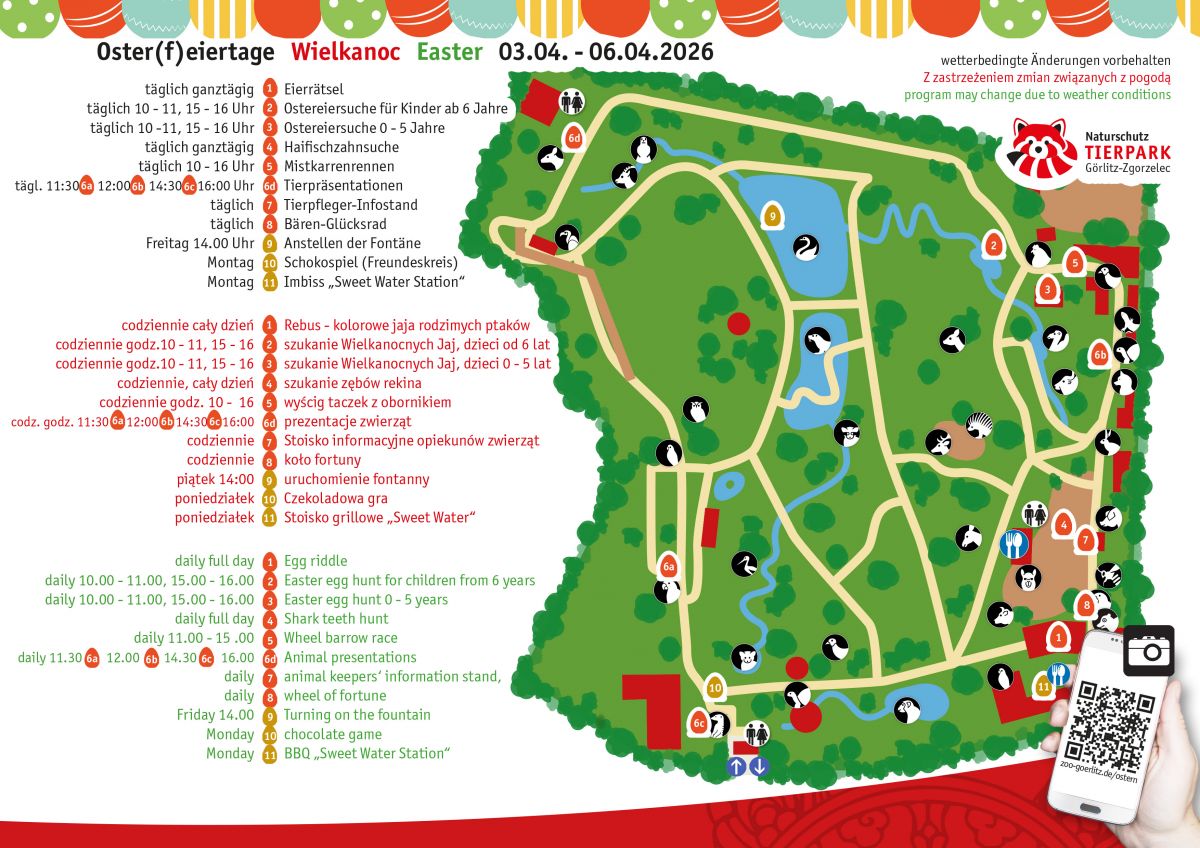 Programm Ostern Tierpark Görlitz 2026