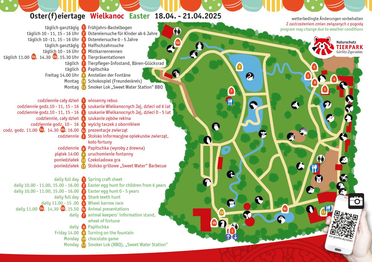 Program Wialkanoc w Zoo Görlitz 2025